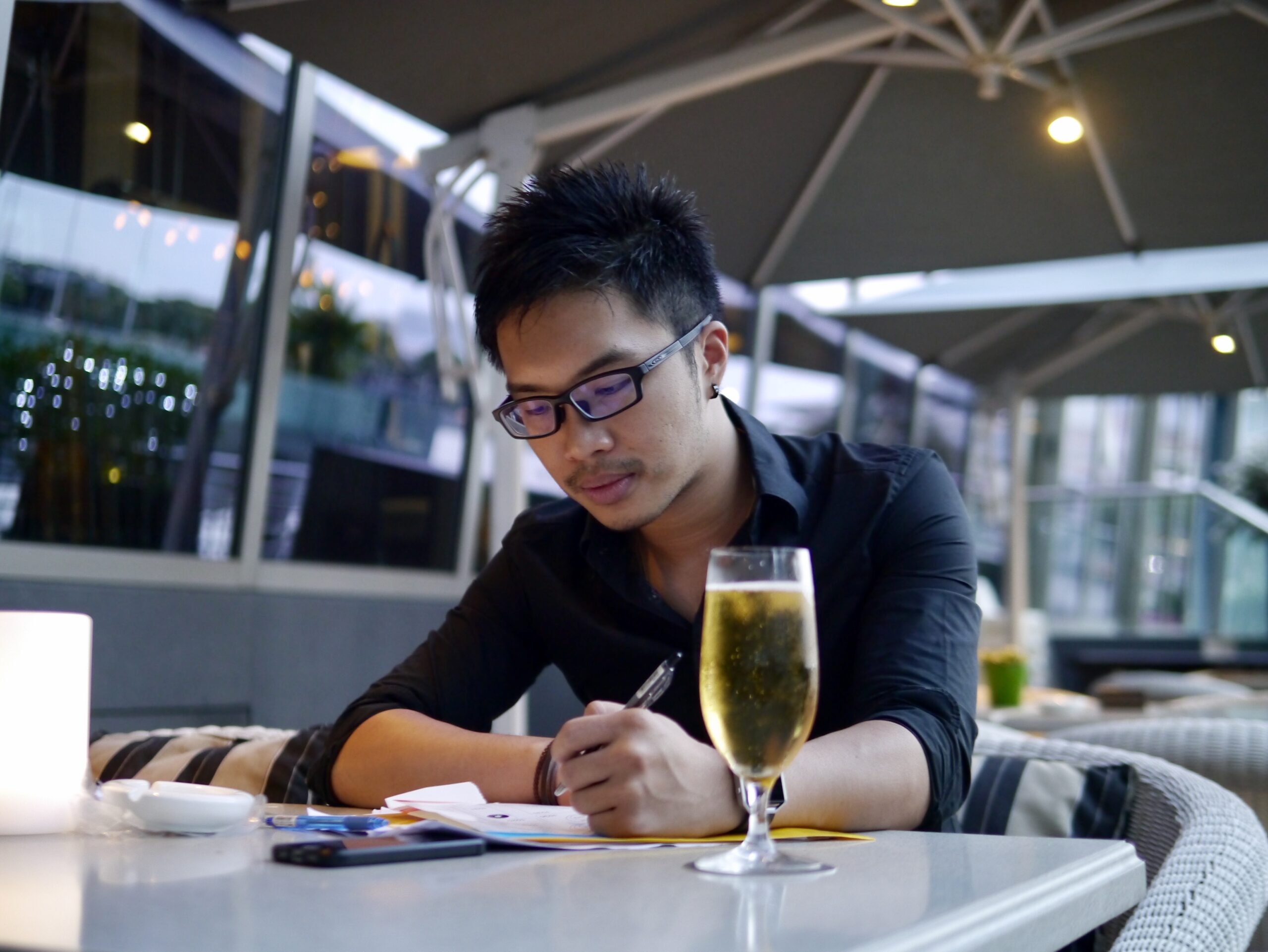 Kelvin Ang writing